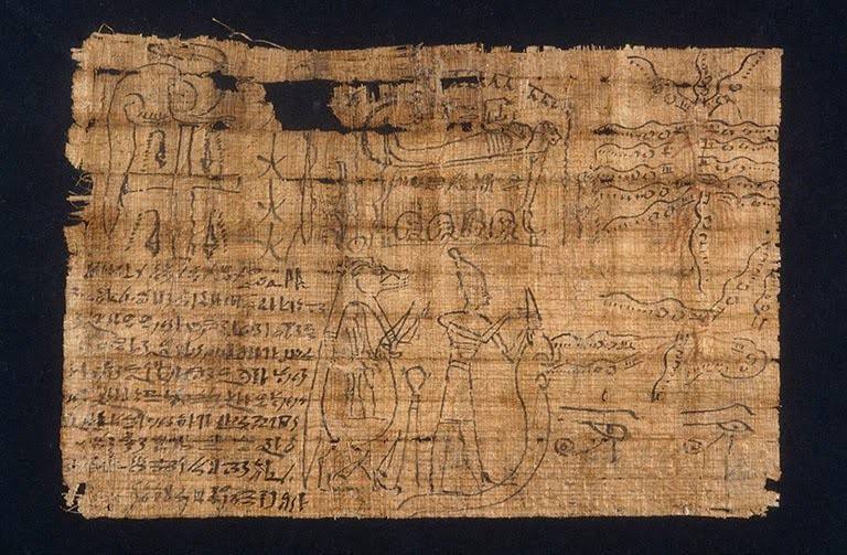 埃及港口土一份莎草书经过专家研究破解了四千年前古墨水配方