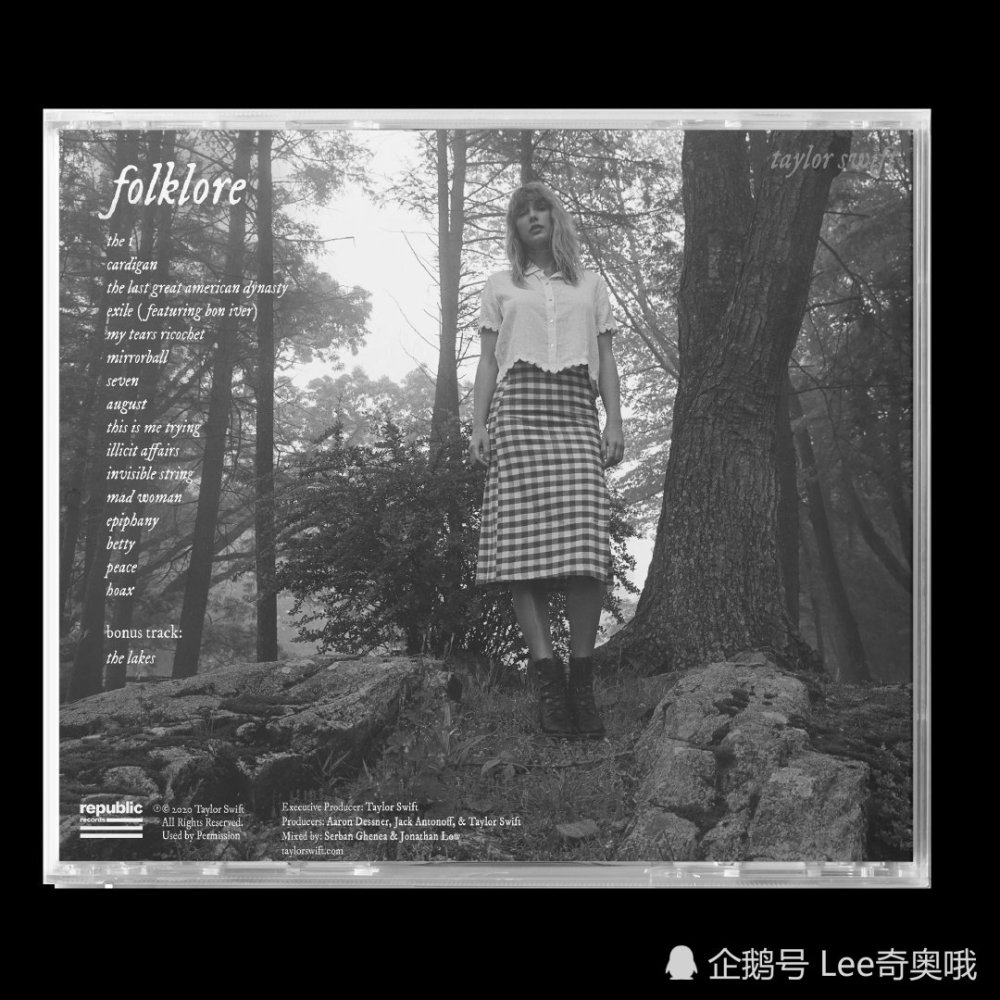 泰勒斯威夫特新专辑folklore今天发售18个版本供歌迷收藏
