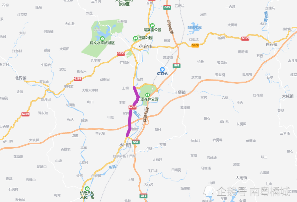 07 / 24 10 : 16 南粤橘城 企鹅号 分享 评论 0 g207国道又称锡海线