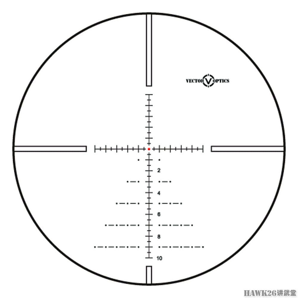 vector optics paragon 3-15×50瞄准镜的分划板样式.