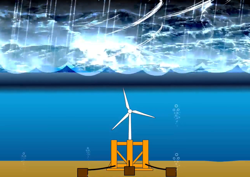 台风|了不起的工程，台风来袭就自动缩进海里的庞然大物，像科幻电影的场景