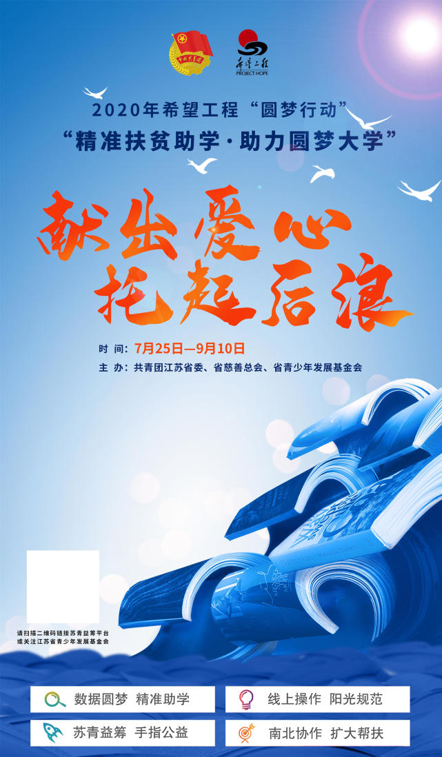 2020年江苏省希望工程"圆梦行动"今日正式启动