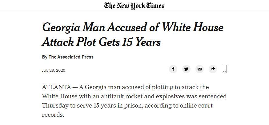 哈什·贾拉尔·塔赫布|密谋用反坦克导弹袭击白宫，美国男子被判15年监禁