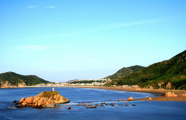 阳光沙滩,渔舟唱晚,浙江嵊泗列岛,夏日玩水好去处