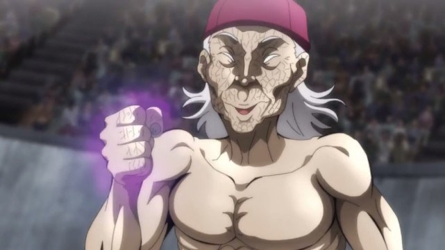 刃牙奥利巴一拳打倒了龙书文郭海皇打碎了观众席而他就厉害了