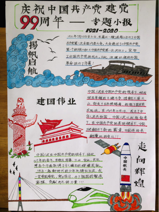 节日小报第二期"童心向党 铭记党史国史"评选结果出炉啦!