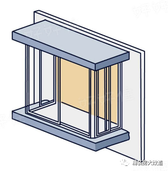 它是建筑结构的一部分,不能拆外飘窗凸出墙体,三面有窗外飘窗 内飘窗