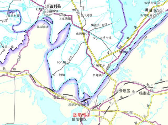 监利县各乡镇地图图片