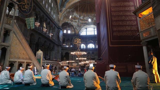 圣索菲亚博物馆|组图：做了86年博物馆的土耳其圣索菲亚大教堂，终被改成清真寺开放