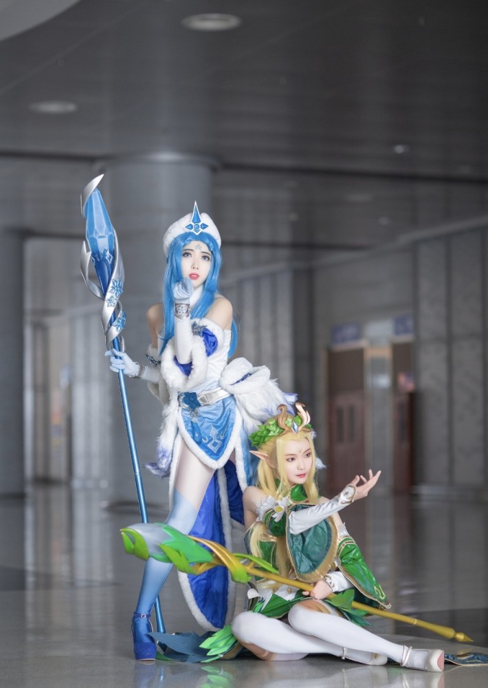 cos:王者榮耀-王昭君的冰雪之華和精靈公主