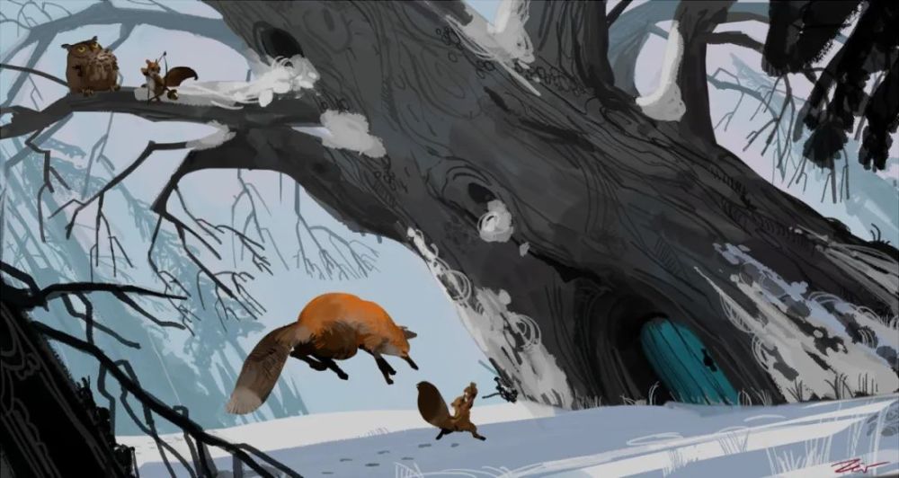 配色|Ngan Pham/明暗光影和配色，都非常细腻，极具故事情节性的作品