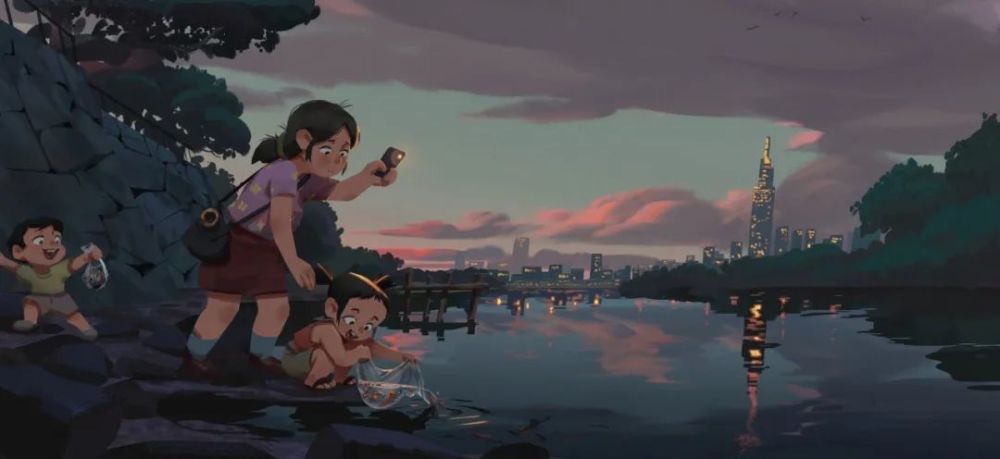 配色|Ngan Pham/明暗光影和配色，都非常细腻，极具故事情节性的作品