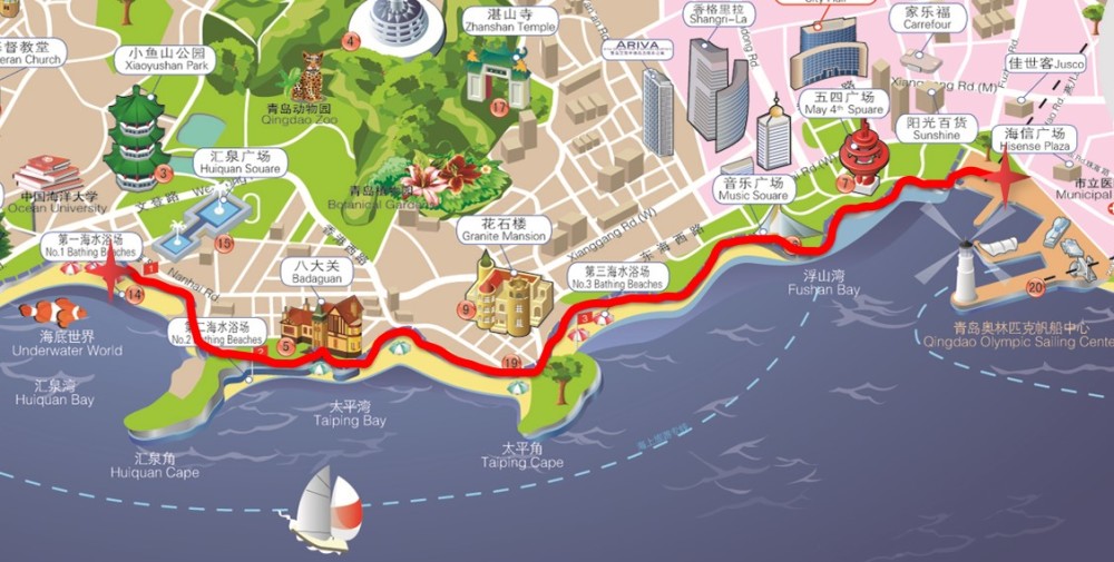 青岛奥帆中心至海底世界环线免费旅游直通车8月开通_腾讯新闻