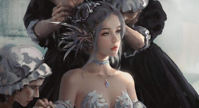 最后一个冰公主是wlop原创绘本《鬼刀》中的主要角色海琴烟.