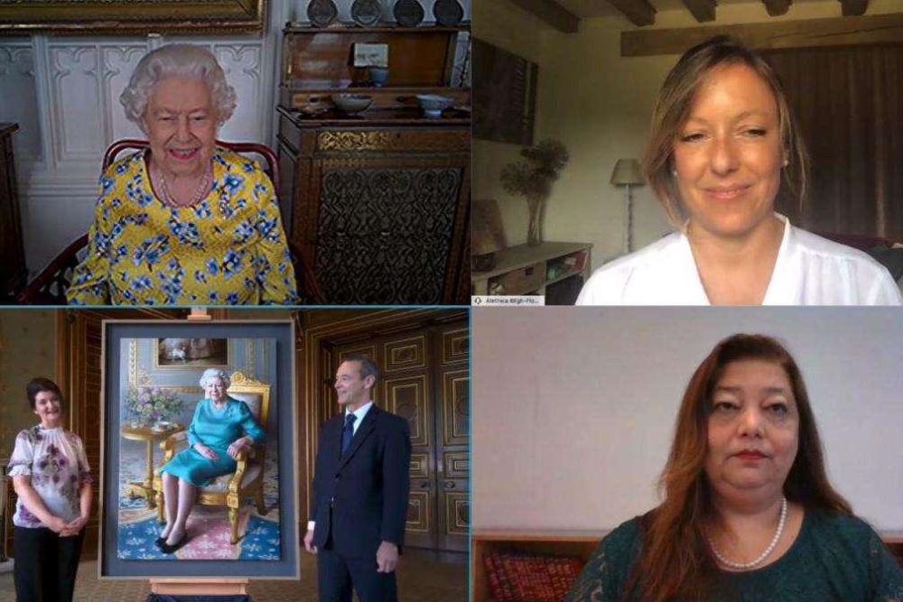 英国女王|英国女王新画像首次在线展出，94岁高龄女王视频开启领导新阶段