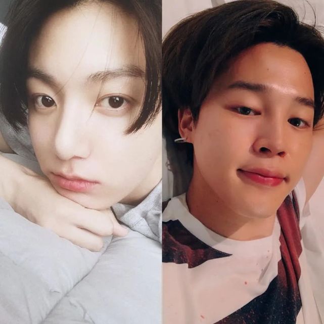 bts防弹少年团刚起床素颜床照来袭!