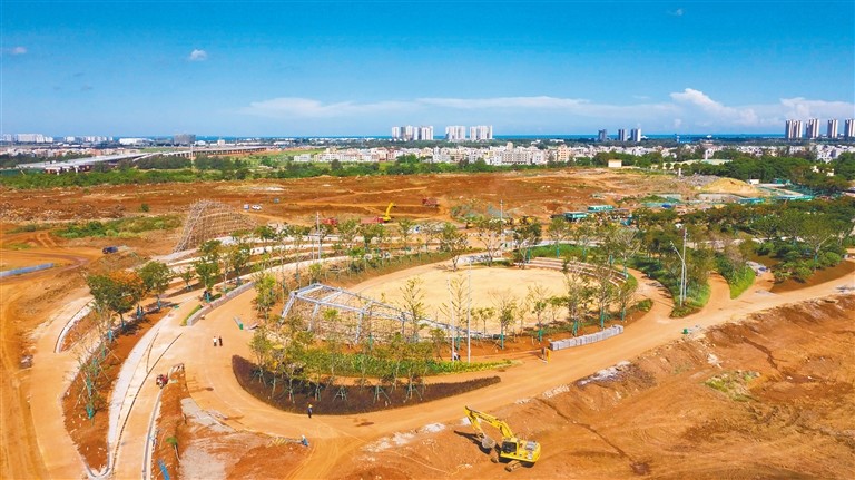 推进生态修复建设公园绿地