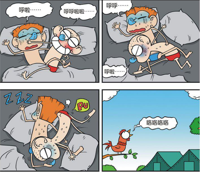 爆笑校园:a仔参加露营时不习惯一个人睡,没想到和呆头睡完更不习惯了!