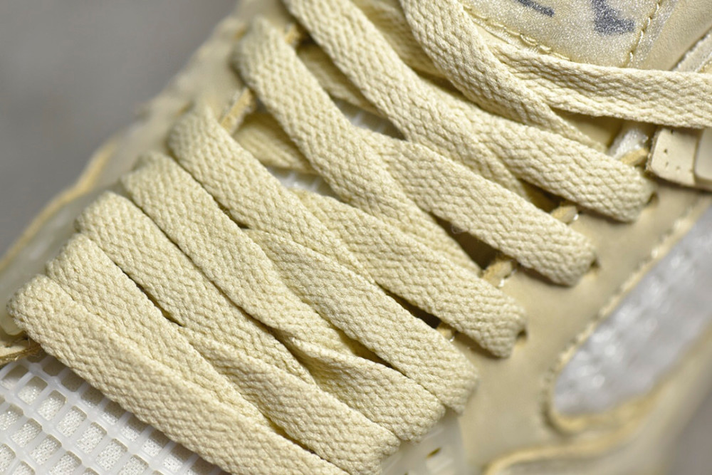 乔丹airjordan4owcreamsail联名米白蝉翼