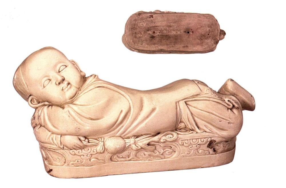 中国陶瓷文化，设计颇具匠心的孩儿枕和印花瓷器之冠的定窑瓷器