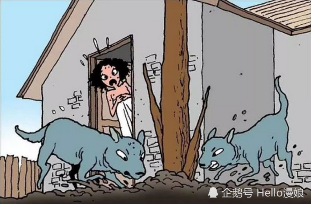 无声漫画 恶犬袭击独身女孩 幸好帅哥及时相救 只可惜男孩被 色迷心窍 腾讯新闻