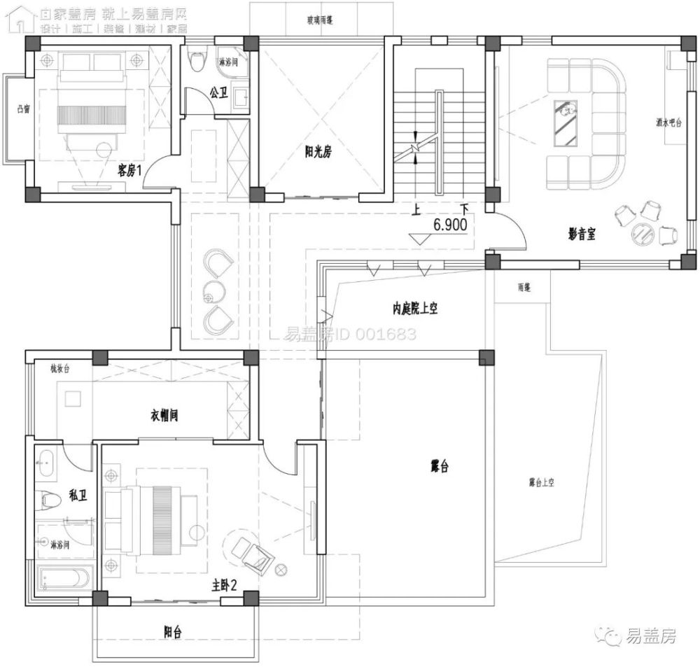 179m152m湖南長沙帶陽光房通透型現代別墅