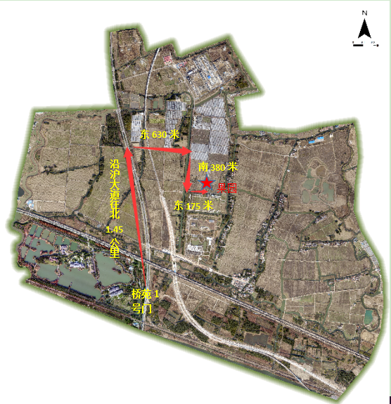 附:天福溼地果園的路線圖