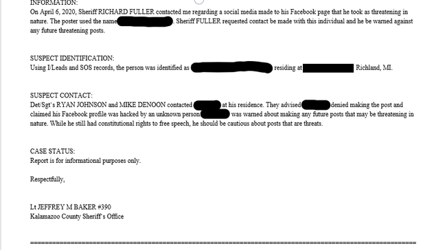 理查德·富勒|美国男子网上叫嚣警长是“胖仔”，很快家被两探员造访，连呼：我号被盗了