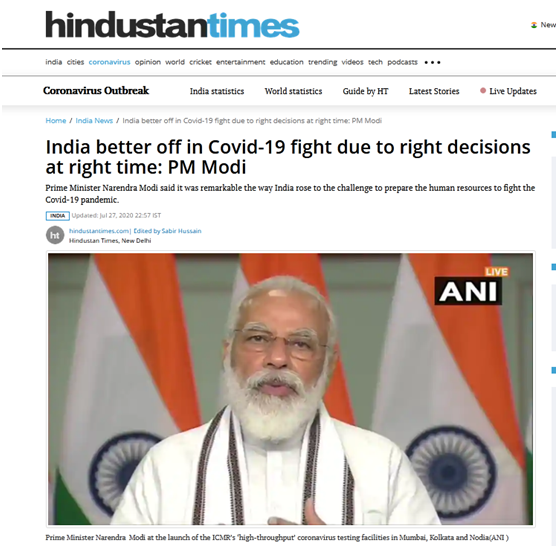 印度_时政|连续2天单日新增近5万例，莫迪还在说：印度比其他国家做得更好