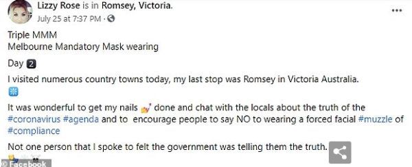 澳洲_社会|澳洲女子自称高阶女巫公开烧口罩，透过社交媒体鼓吹口罩阴谋论！还有人效法