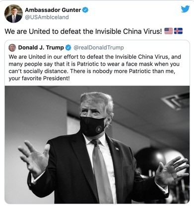 冰岛_时政|美国驻冰岛大使转发污名化中国的文章遭广泛批评