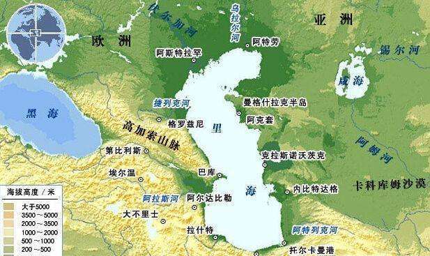 里海,位于中亚西部,是世界上最大的湖泊.