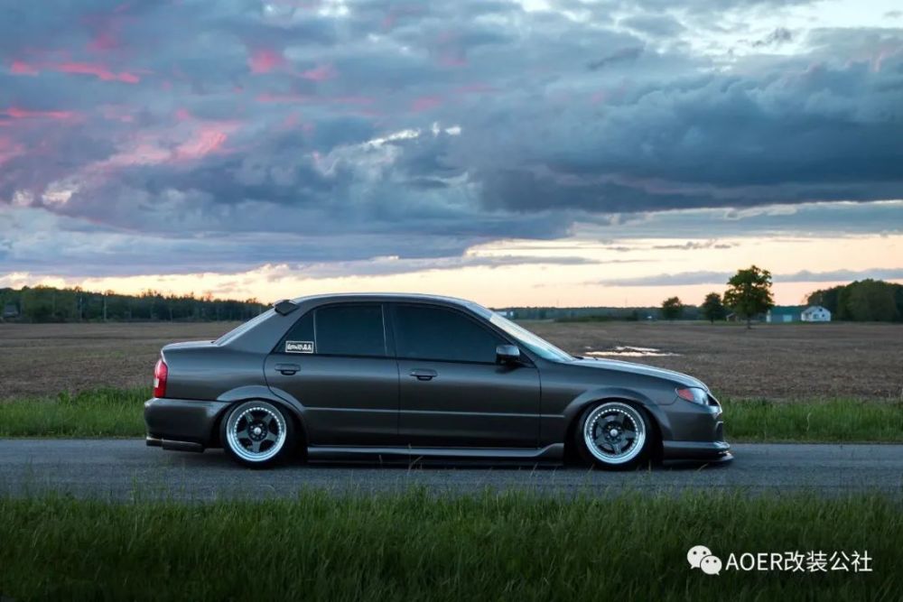 改装分享-【马自达323】-重现当年的美_腾讯新闻