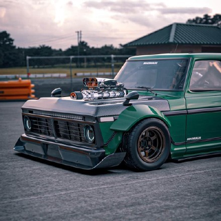 墨绿色的福特f150皮卡宽体低趴你爱了么