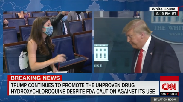 美国有线电视新闻网|特朗普再与CNN记者“交锋”，面对追问直接结束简报会……