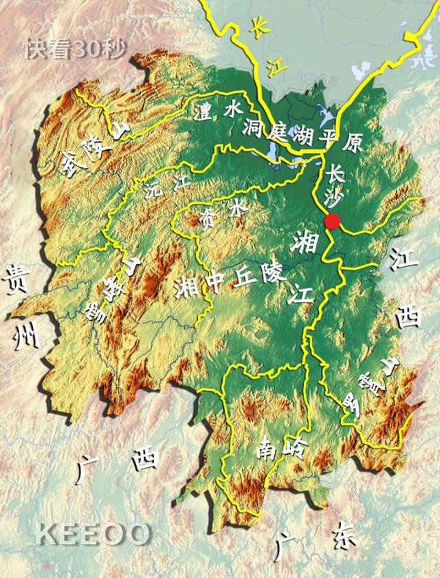 "四水" 指"湘资沅澧",湖南人的四条母亲河.