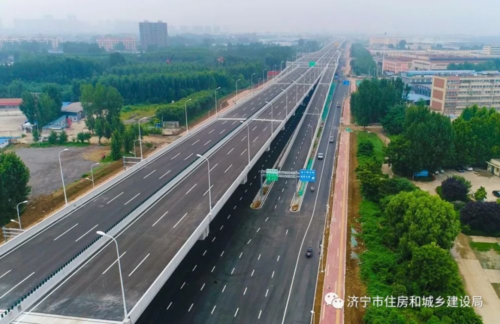 济宁主城区内环高架一标段通车