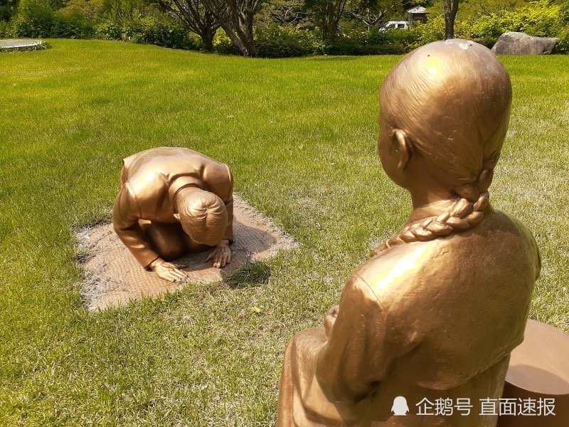 韩国_时政|韩国“安倍下跪像”作者：谁要想撤掉雕像 先撤掉我