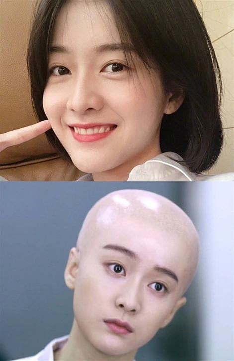 当女明星遇上光头造型周冬雨杨超越没啥看到杨幂剃得好