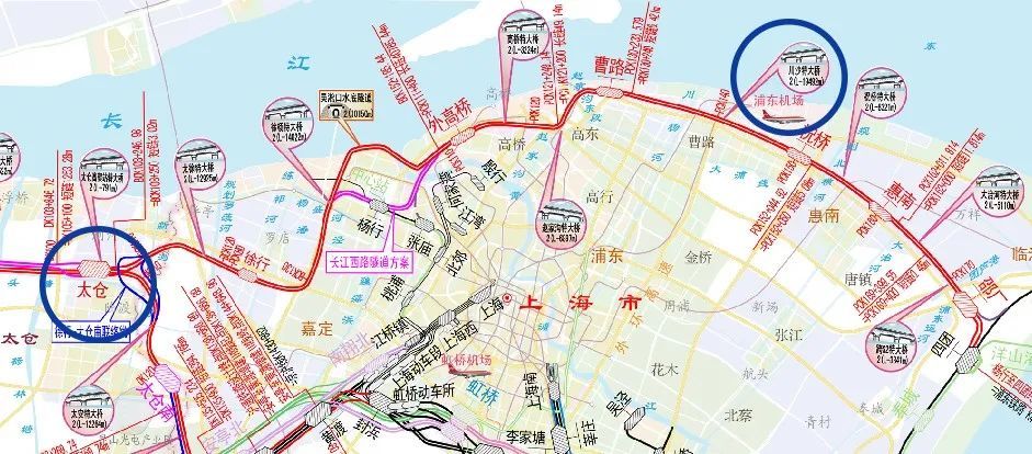 北沿江鐵路,蘇錫常城際鐵路,與上海嘉閔線延伸線一起在太倉交匯,形成