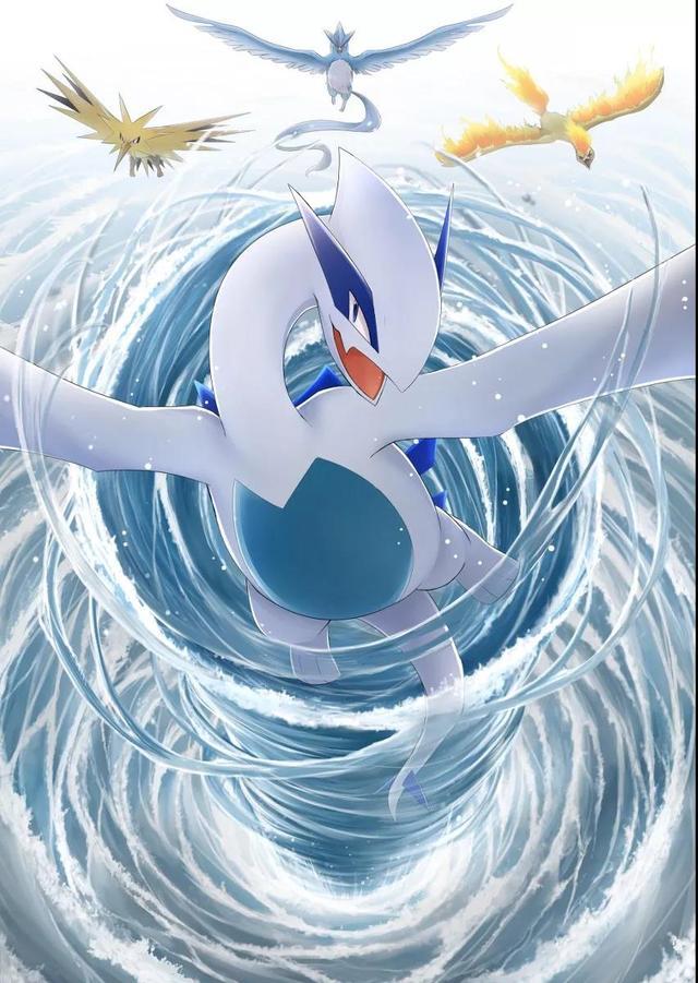 宝可梦暴风雨中的海王洛奇亚独自沉睡于深海之渊