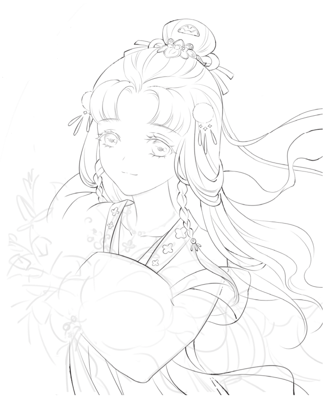 铅笔线描古风美人画法试试吗