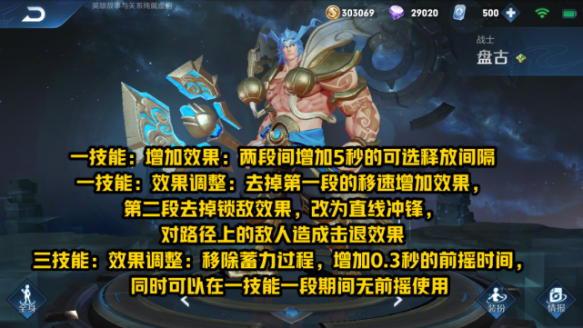 王者荣耀体验服盘古有什么改动？阿古朵有什么改动？