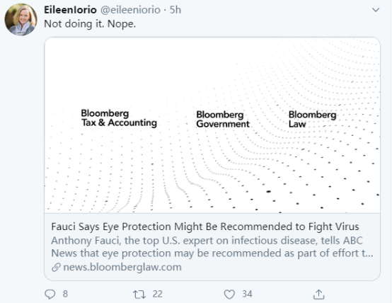 安东尼·福奇|光戴口罩不够！福奇说“完美”防新冠还需戴护目镜，美国网友却质疑起来……