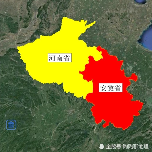 安徽省和6省接壤,和山东省边界线最短,你的家乡在什么位置呢?