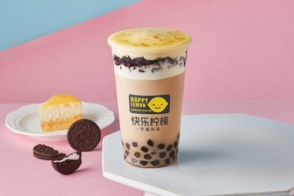 快乐柠檬蛋糕奶茶