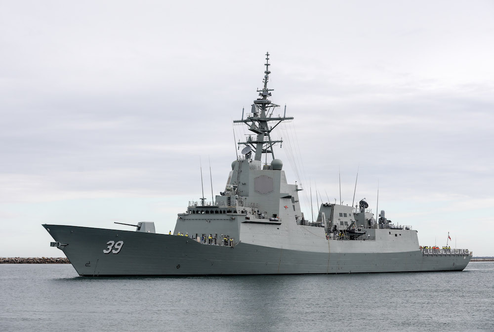 霍巴特级驱逐舰ddg-39霍巴特号 (hmas hobart)堪培拉号的数据里根号