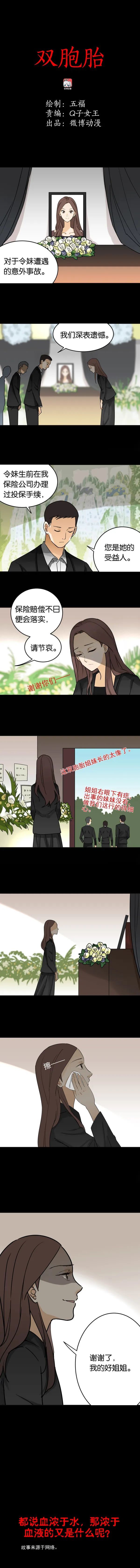 惊悚漫画 双胞胎妹妹的阴谋 人心可怖 漫画 阴谋 双胞胎