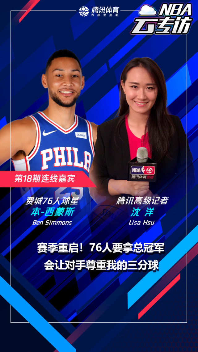 Nba云专访本西蒙斯 复赛后要拿总冠军会让对手尊重我的三分球 体育 腾讯网