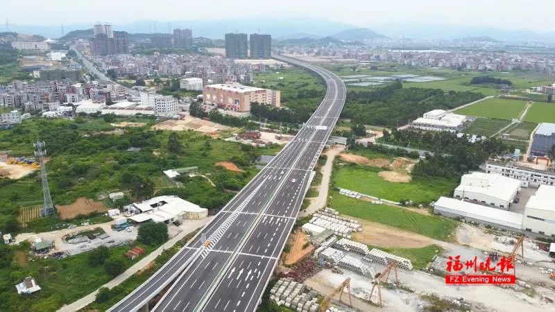 福州绕城高速公路 东南段前塘枢纽互通 终于渔平高速公路庄前枢纽互通